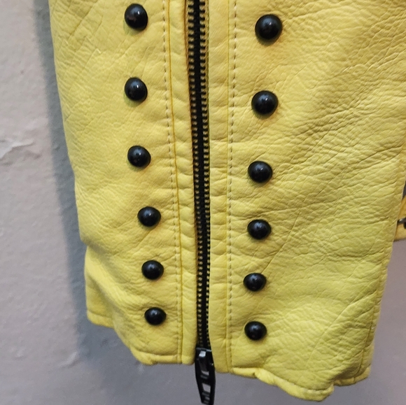 COLLEEN LOPEZ Purple Faux Leather Moto Jacket - Picture 9 of 14